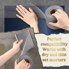 Innconee 150 ft x 4 Inch Cement Board Joint Tape Self Adhesive Durable Gray F
