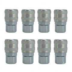 8 pack S-775 1/4″ FNPT A Style Air Fittings Milton A Style Plugs