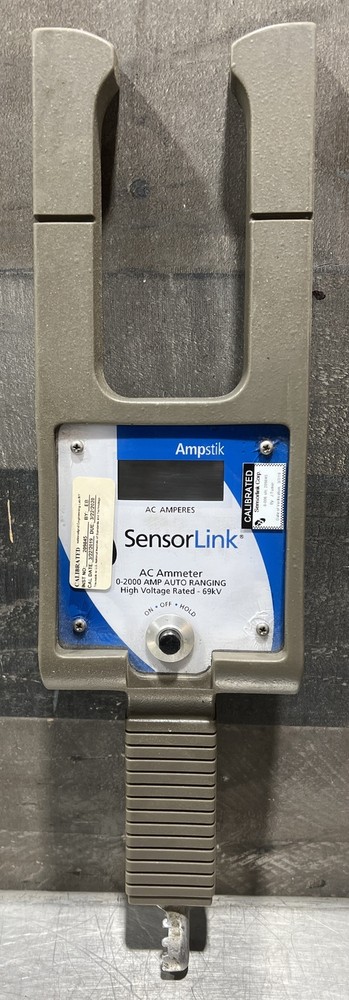 SENSORLINK AMPSTIK AC AMMETER 0-2000 AMP AUTO RANGING MODEL 8-006. Item ID 1