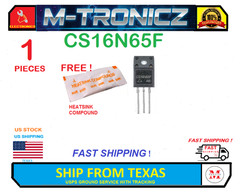 1 PCS NEW CS16N65F CS16N65FA9H TO-220F MOSFET + HEATSINK COMPOUND