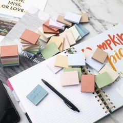 50 Pads Sticky Notes 1.5×2 Vintage Colors Self-Stick Memo Pads Office School Bul