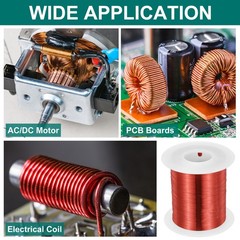 38 AWG Magnet Wire, 1 lb Magnetic Coil Wire, 155C(311F)