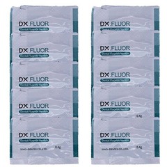 1 Pack Dental DX.FLUOR Fluoride Varnish 0.4g/bag Melon Scent 50 Bags