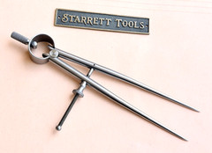 STARRETT No.277-6 Spring-Type Dividers With Round Legs- 6” Size & Capacity. USA
