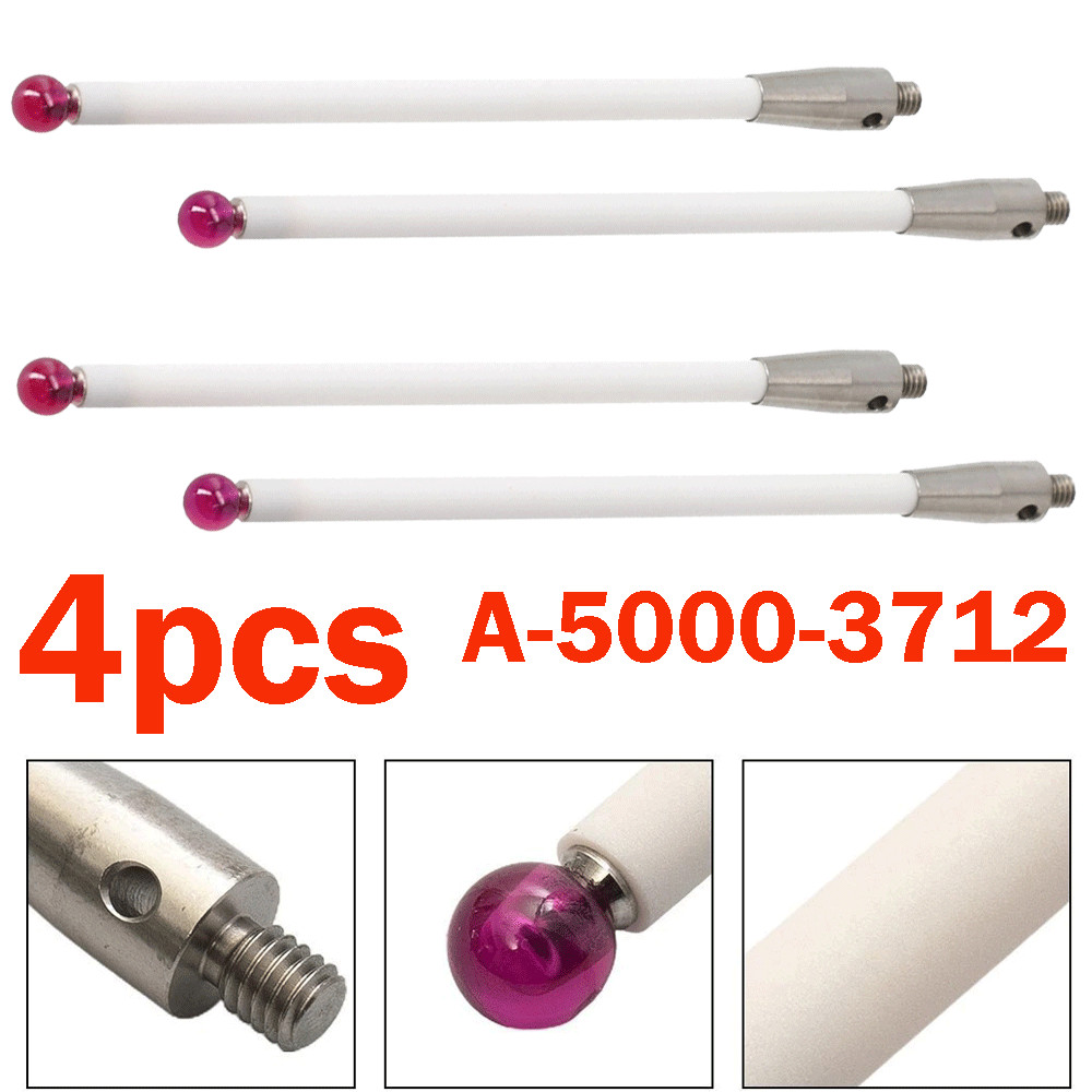 4pcs For Renishaw CMM Probe Stylus 100mm/Ceramic Stem 6mm Ball Tip A-5000-3712