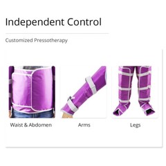 Air Pressure Pressotherapy Device Lymphatic Drainage Slimming Suit Body Massager