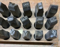 Young Brothers 36pc 3/8″ Letter & Number Stamp Punch Set Alloy Steel Metal