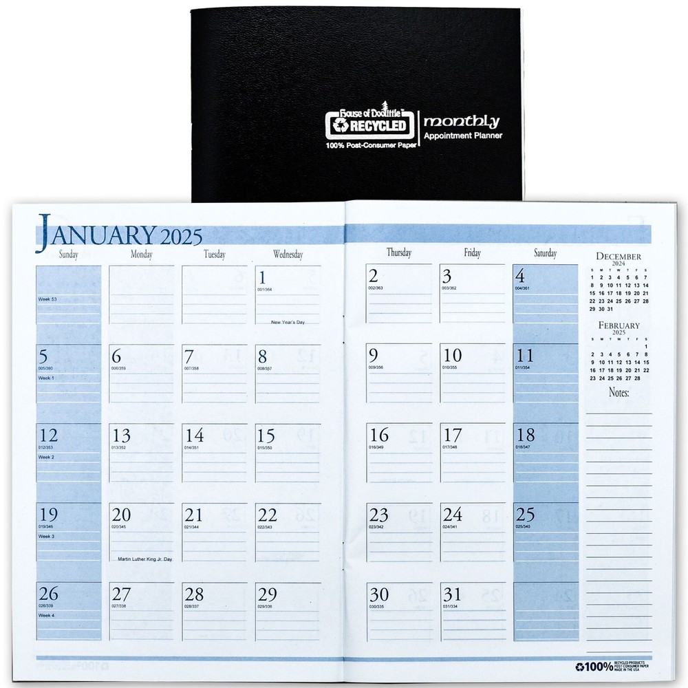 2025 2606-02 HOD260602 House of Doolittle Monthly Appointment Planner, 7 x 10″