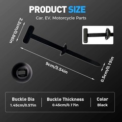 50 PCS Nylon Universal Cable Tie Buckle，Heavy Duty Self-Locking Zip Ties Holder