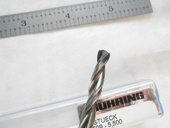 NEW GUHRING SOLID CARBIDE 15XD H.P. DRILL 5.50MM CUT DIA. X 110MM FL X 150MM OAL