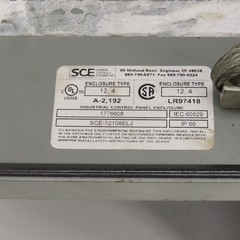Saginaw Control SCE-12108BELJ 12″ x 10″ x 8″ Electrical Enclosure W/Backplate