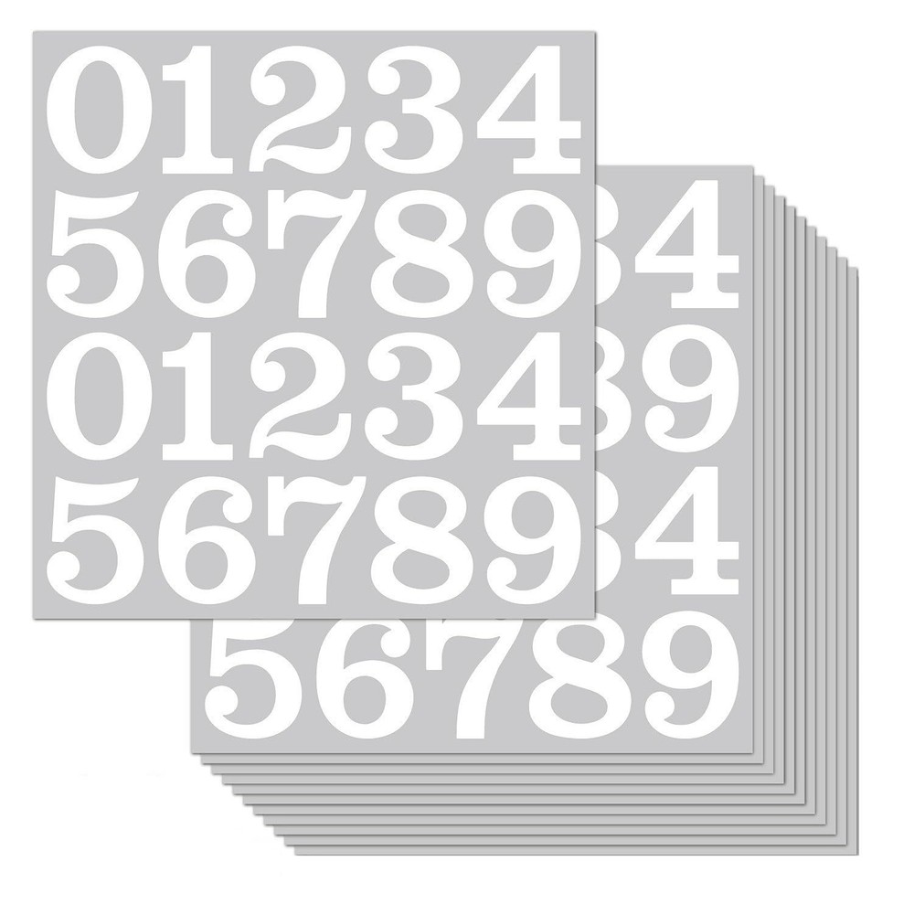 Hopeful Life Feng 200 PCS Mailbox Numbers for Outside, Vinyl 2 inch, White