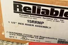 Reliable 15RRNP 1-1/2″ Residential Riser Assembly Automatic Sprinkler RS-15RR
