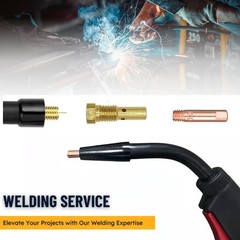 24pc Flux Core Gasless Welding Nozzle Tip Kit .030 MIG Welder Accessory