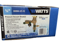 Watts 3/4 in. Bronze Anti-Siphon Pressure Vacuum Breaker w/ Quarter Turn Shutoff