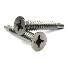 #10 Self Drilling Screws – Stainless Steel Phillips Flat Head TEK – Select Size