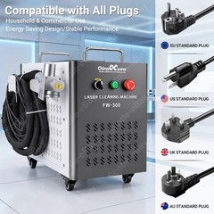 200W JPT Pulse Laser Cleaning Machine Wood Varnish Cleaning Double Pendulum US
