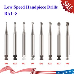Dental RA Round Carbide Bur Latch Type RA 1-8 Burs 5pcs Box