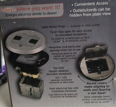 Hubbell Raco 6239NI Single Gang Floor Box Kit with Recessed Duplex 15A TR Device