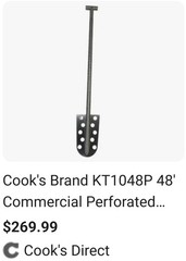 Cook’s Brand KT1048XHD 48″ Commercial Extra Heavy Duty Perforated Kettle Paddle