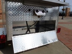 Mobile Hot Dog Cart Trailer Concession Food Vending Stand Kiosk Vendor Hotdog