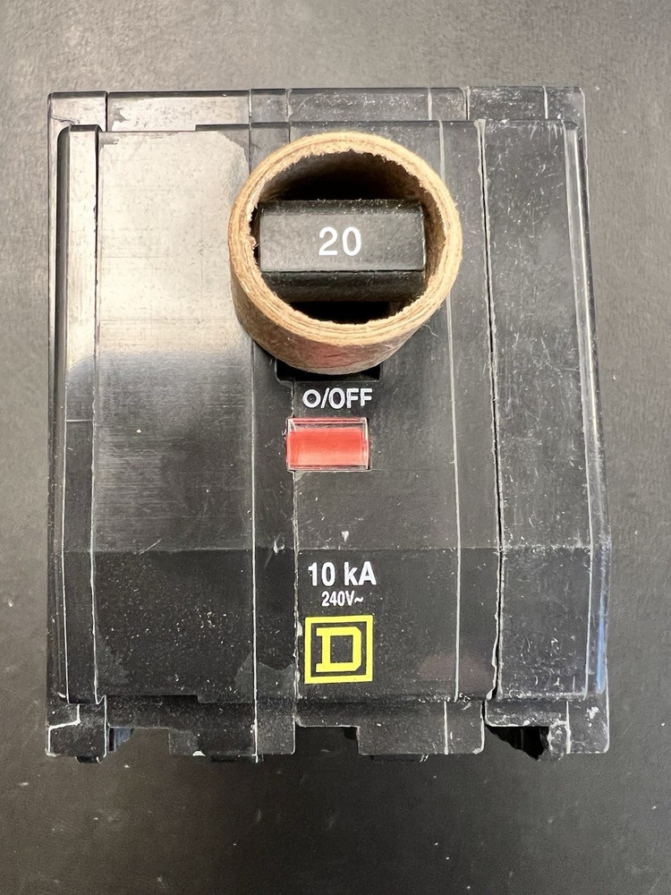 One New Circuit Breaker Square D QOB320 20 Amp 3 Pole BOLT ON PANEL ONLY