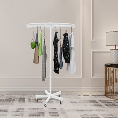 Round Clothing Rack Clothing Display Rack Floor-standing Garment Hanging Rack