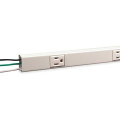 LEGRAND NM20GB512 Prewired Raceway,5 Outlets,Polyester 5HN38