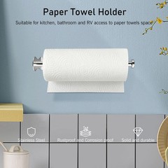 SetSail Paper Towel Holder, Paper Towel Holder Under Cabinet with Adjustable …
