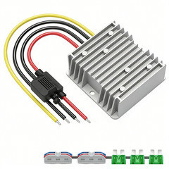 Golf Cart Voltage Reducer Power step downConverter DC 17-55V to DC 12V 20A 240W