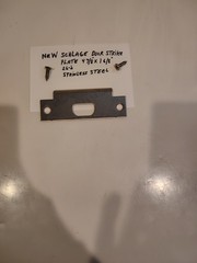 New Schlage Door Strike Plates Stainless Steel 4 7/8 In X 1 6/8