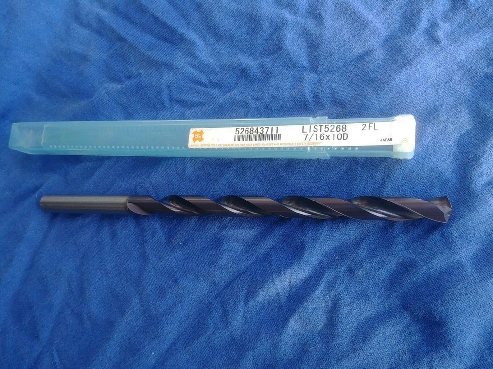OSG 11.1mm Solid Carbide Drill, Coolant Thru, Extra Long 10xD 526843711
