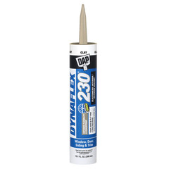 DAP DYNAFLEX 230 Premium Elastomeric Interior/Exterior Sealant: 10.1 fl oz. (Gre