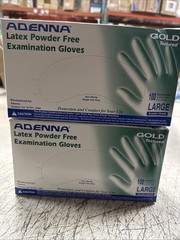 Adenna GOLD Disposable Latex Gloves – 6 Mil, Large (Pack of 100), 2 Pack