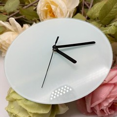 20PCS Sublimation Photo Frame Glossy Round Clock for Heat Press Blank Glass