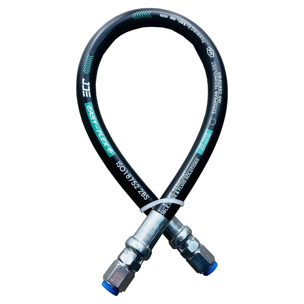Hydraulic Hose Swivel Assembly 1/2’‘ Female JIC X Female JIC, 48″ Long, 3988PSI