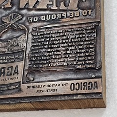 Vintage Letter Press Block Stamp Ink Print Type Advertising Wood Copper LAWN Bag