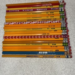 No. 2 Pencils Mixed Lot of 23 New Unused Ticonderoga USA Gold Office Depot Jot