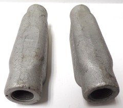 CROUSE-HINDS, RIGID CONDUIT OUTLET BODY, 1/2 C18, 5 CU IN, 5-3/4″ L, LOT OF 2