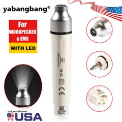Dental Ultrasonic Piezo Scaler Handpiece LED Fit WOODPECKER EMS Cavitron Tips