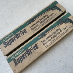 2 Hitachi Super Drive 6x 1-1/4″ Automatic Feeding Drywall Collated Screws 17202