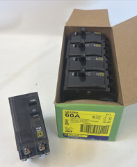 (5) Square D QO260 2-Pole 60-Amp 120/240V Plug-In Circuit Breaker *NEW BOX OF 5*