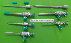 7pc Laparoscopic Trocar Cannula & Safety Trocar Laparoscopy Surgical Instrument