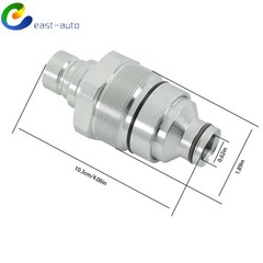 Male Flat Face Quick Coupler 3736967 For Caterpillar 226D 232D 242D 257D 272D