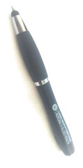 10ct Lot Misprint Retractable Twist Click Stylus Tip Flashlight Pens: Black ink