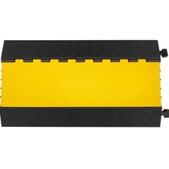VEVOR Modular Rubber 5-Cable Electrical Snake Cover Protector Ramp Track
