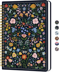 Lined Spiral Journal for Women, A5 Hardcover Pretty Notebook for Work & Note …