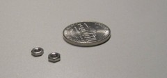 18-8 Stainless RH Hex Nut,, 3-48 x 3/16″ W x 1/16″ H, 300 Pcs