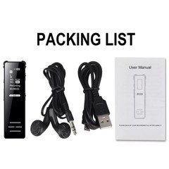 Mini Audio Recorder – HD Voice Activated Recorder with MP3 Playback 77x20mm