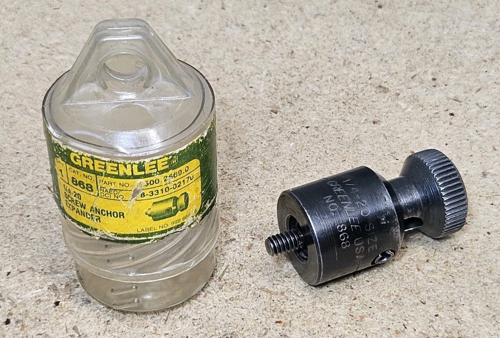 Greenlee No. 868 anchor expander – size 1/4″-20 – Made in U.S.A.